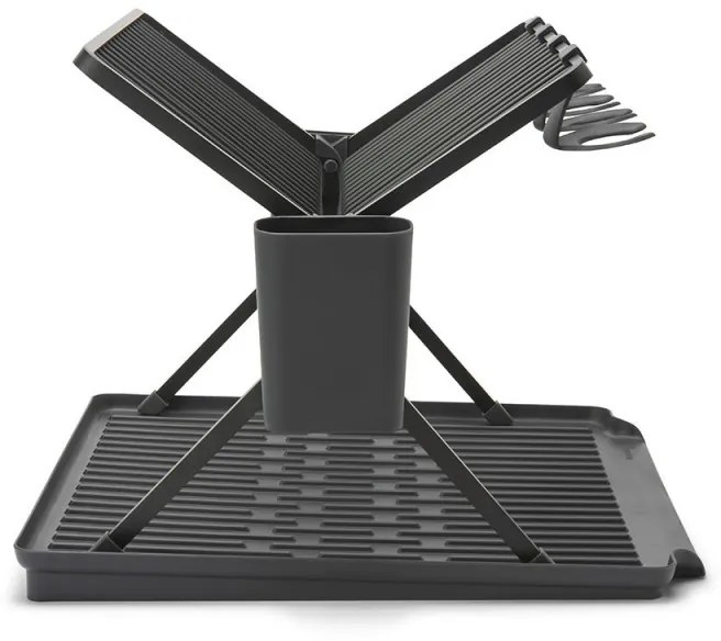 Uscator de vase pliabil Brabantia SinkSide 1004151, Suport pentru ustensile, Rezistent la coroziune, Gri inchis