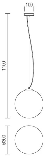 Lustră pe cablu OLA Redo 01-1065 1xE27/42W/230V