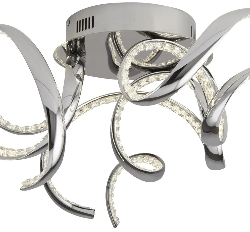 Lustra LED moderna design cromat Twirls 38W 9233-3CC SRT