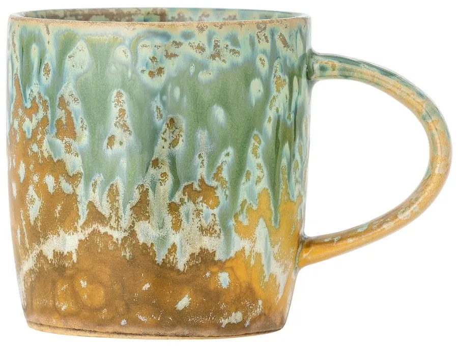 Ceașcă galbenă/verde-deschis din gresie 400 ml Milani – Bloomingville