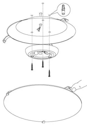Eglo 96089 - LED Plafoniera MARGITTA 1 LED/11W/230V
