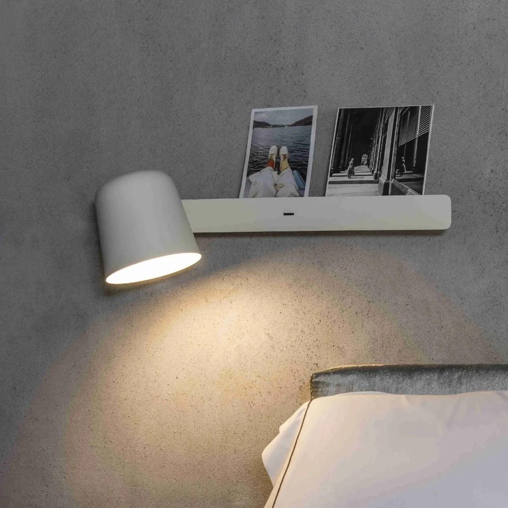 Aplica de perete stil nordic minimalist TILA alba 62360