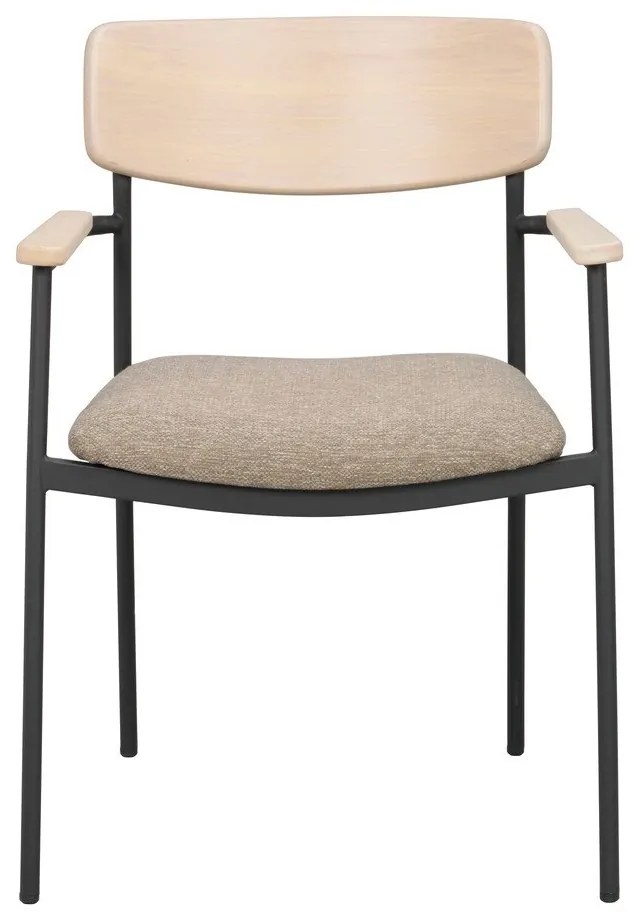 Scaune de dining bej/natural 2 buc. Maymont – Rowico