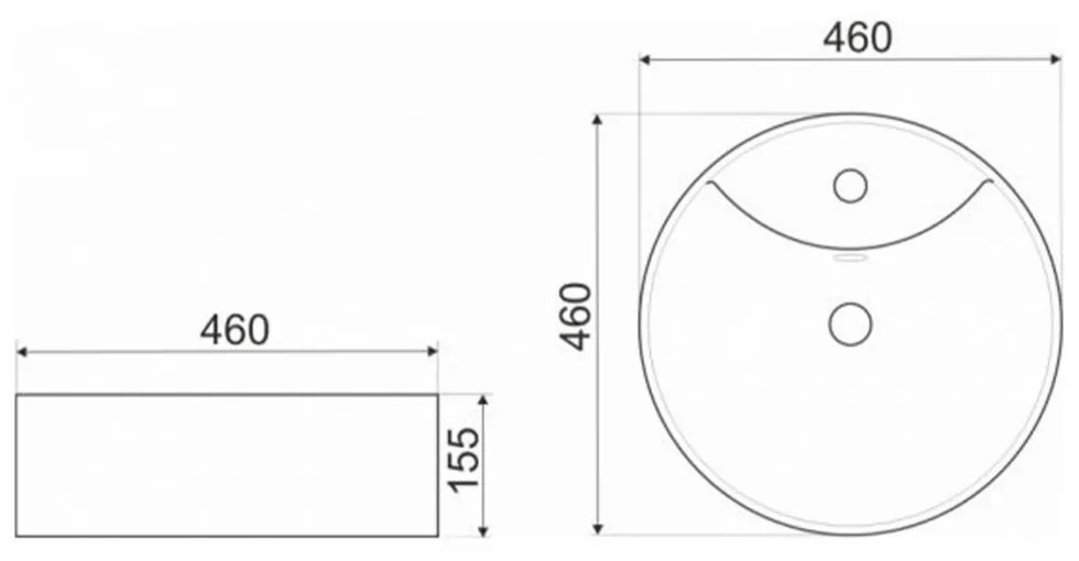 Lavoar ceramic KR-138 cu design