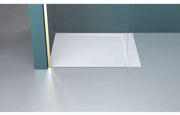 Paravan de dus tip Walk-in auriu periat Rune Syn 90x200 cm
