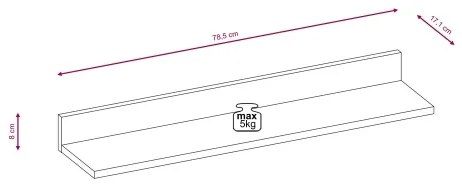 Mobilier pentru living BRICK maro/negru