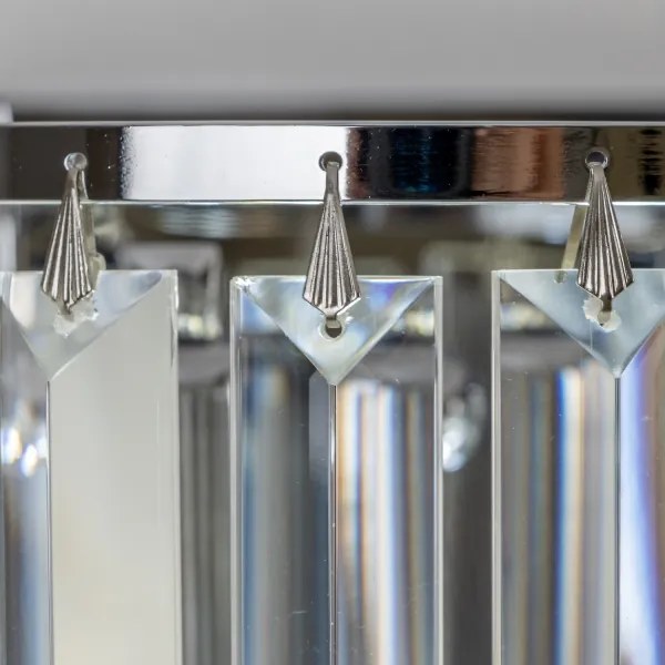 Aplică de cristal Brilagi MOZART 2xE14/40W/230V crom lucios