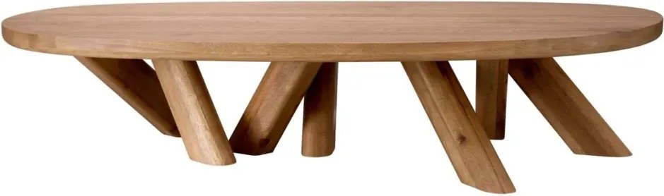 Masuta de cafea design LUX din lemn de stejar Bayshore
