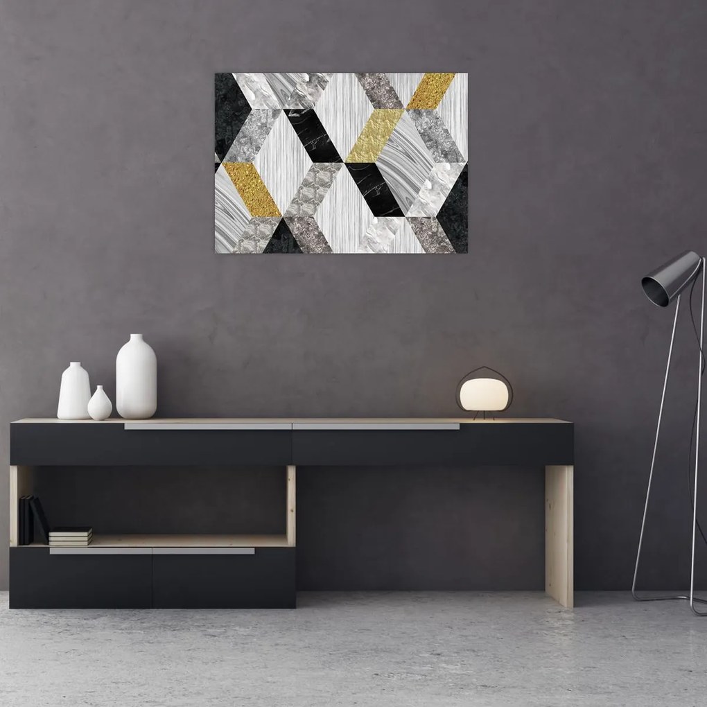 Tablou pe sticlă - Decor texturat (70x50 cm)