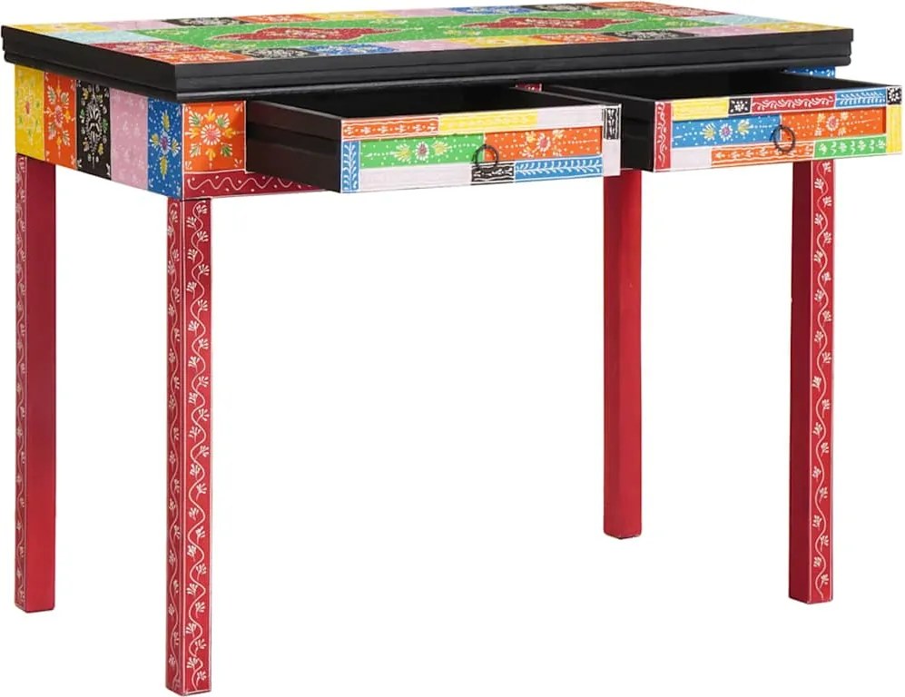 vidaXL Masă de scris cu sertar Multicolour 100 x 50 x 77 cm