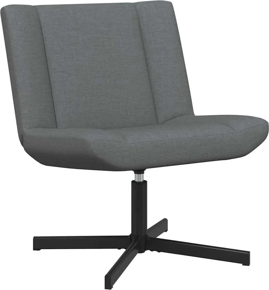 vidaXL Scaun pivotant Gri închis 63 x 75 x 76 cm țesătură