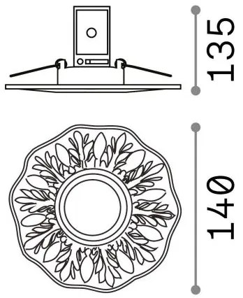 Ideal lux - Lampă încastrată 1xGU10/50W/230V alb