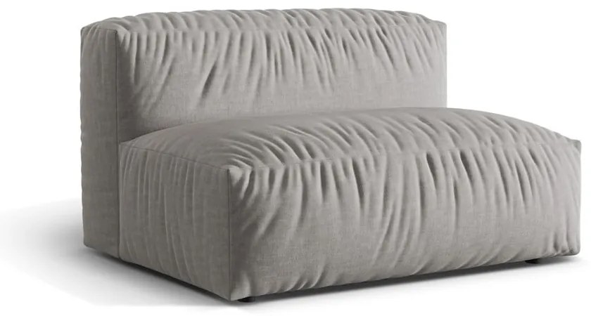 Modul pentru canapea modulară gri deschis (de mijloc) Martina – Micadoni Home