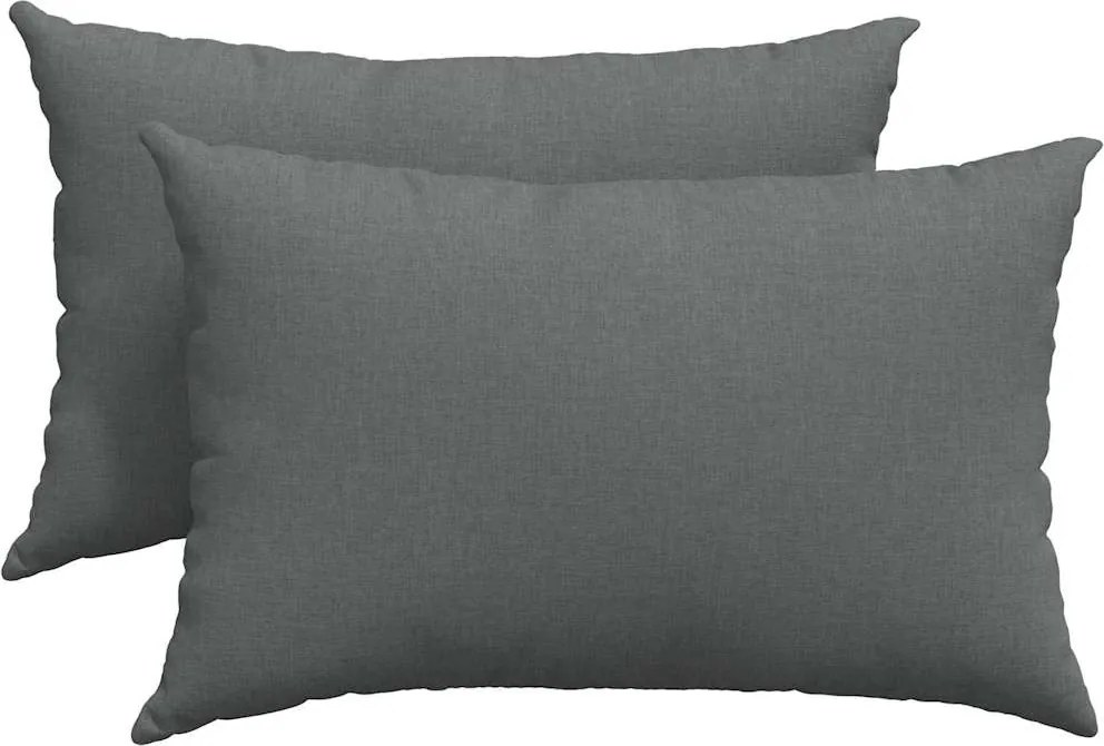 vidaXL Perne pentru canapea 2 pcs Gri închis 60 x 40 cm țesătură