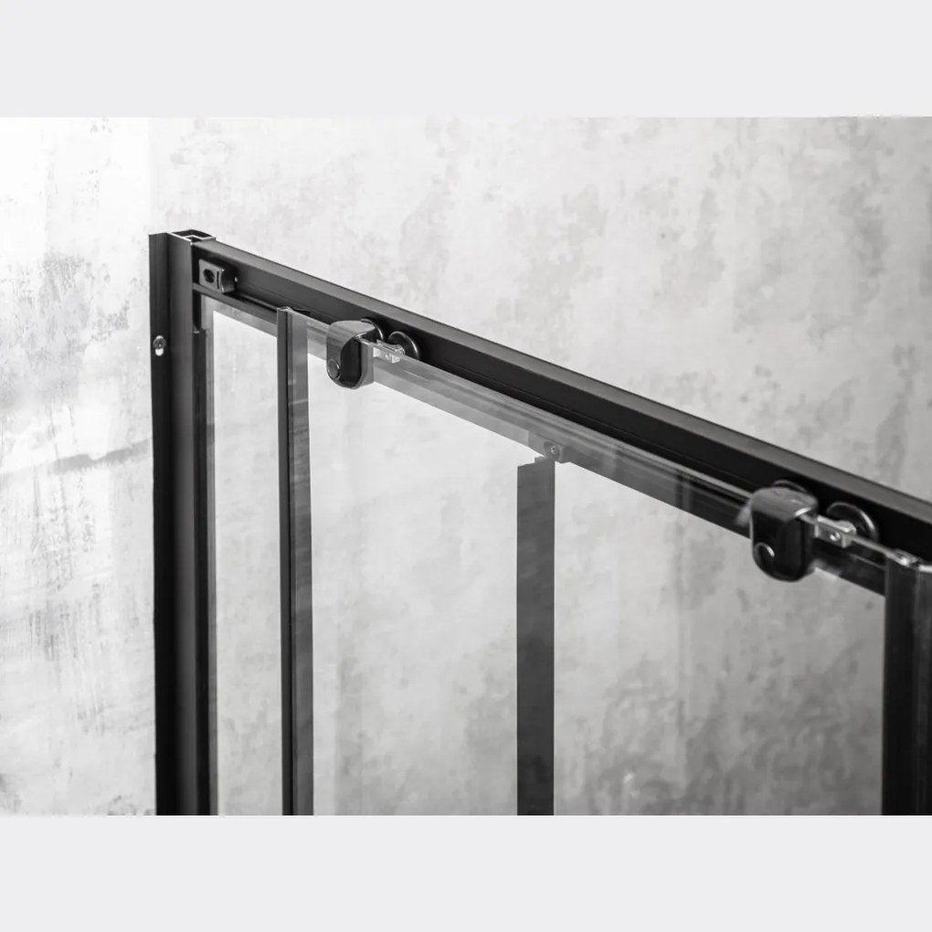 Olga SQ Element 80 ușă de duș negru