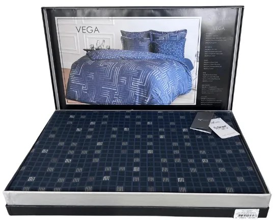 Lenjerie de pat dublu VEGA, 6 buc Set pentru pat matrimonial