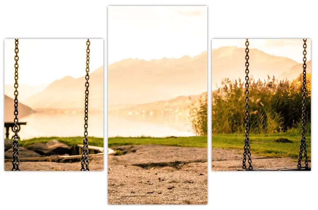 Tablou - balansoar în natură (90x60 cm)