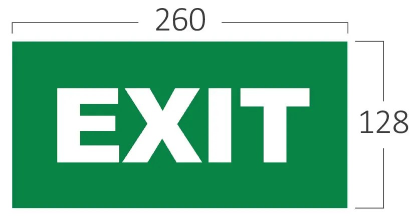 Autocolant FIRE EXIT, pentru lampi BC14-01100, Braytron