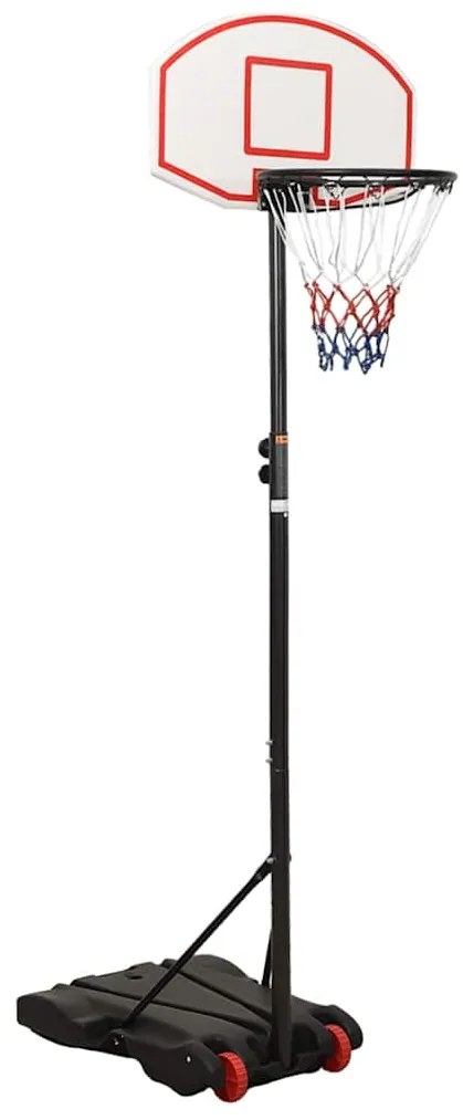 vidaXL Suport cu coș de baschet, alb, 216-250 cm, polietilenă