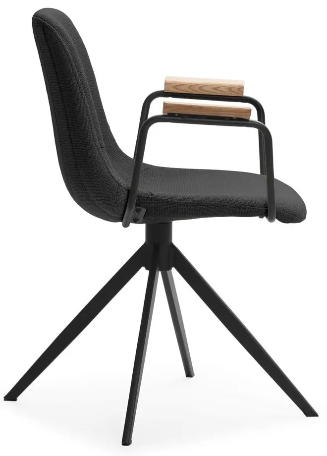 Scaune de dining negre 2 buc. Tali – Marckeric