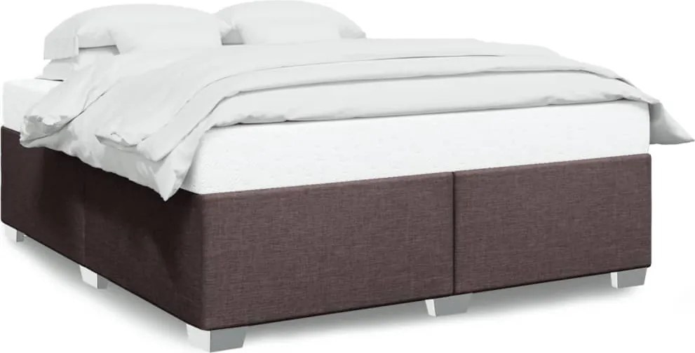 vidaXL Cadru de pat fără saltea, maro închis, 180x200 cm, textil