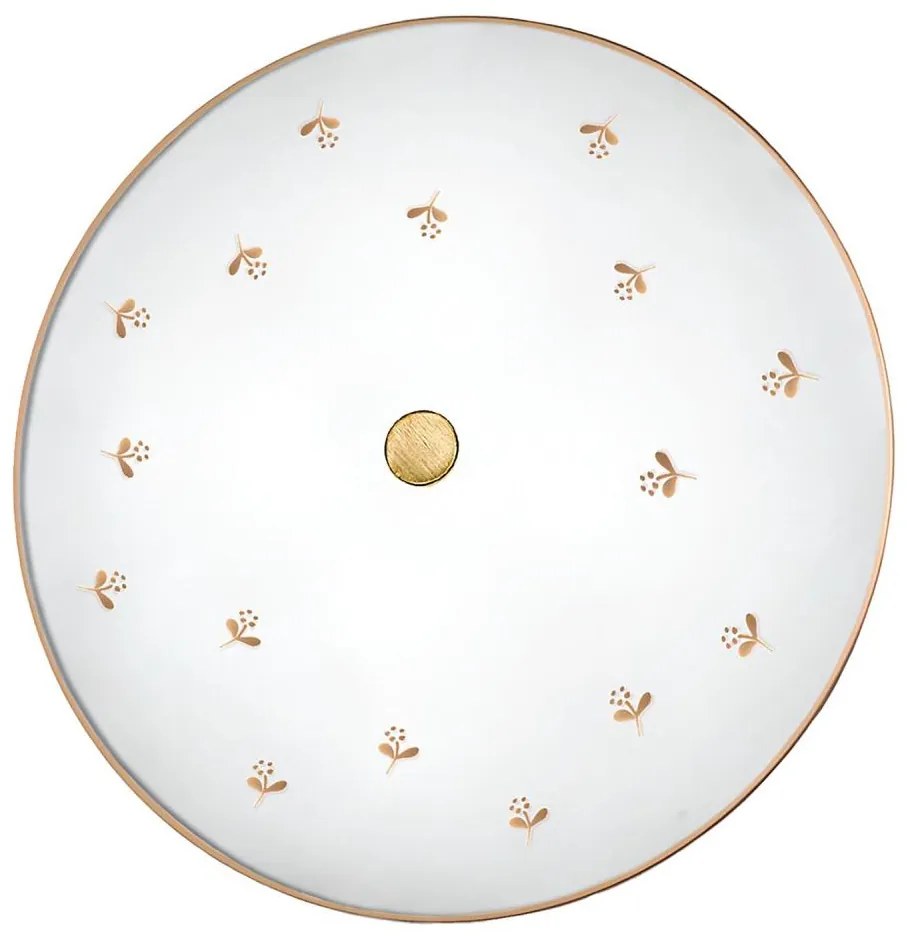 Kolarz 731.U14.4.160 - Aplică de perete NONNA, 4xE27/60W/230V, Ø 54 cm, cu formă de floare, aur roz