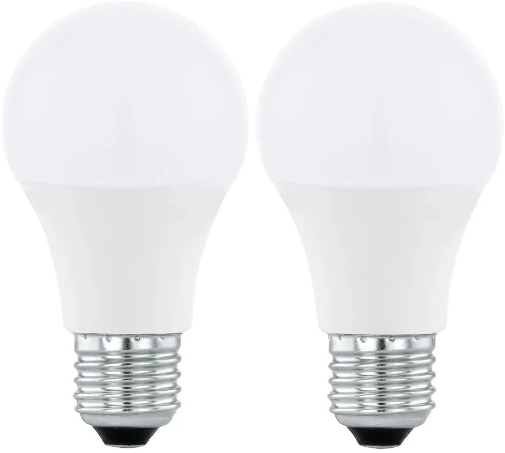 SET 2x bec LED RGBW dimabil Eglo 11587 A60 E27/9W/230V 2700-6500K + telecomandă