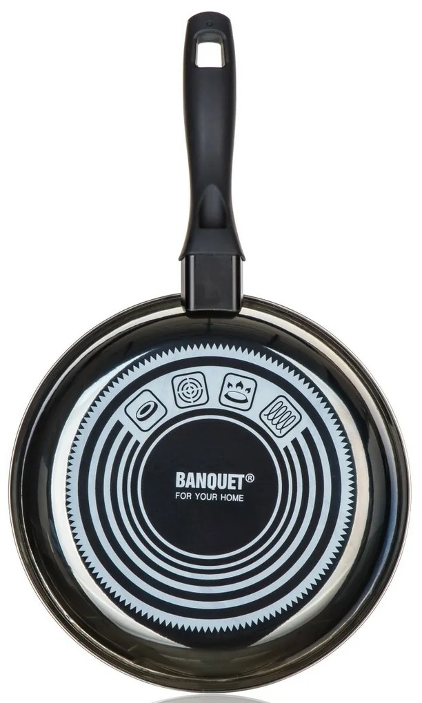 Banquet Tigaie emailată METALLIC Black 24 cm, cusuprafață antiaderentă, 24 cm