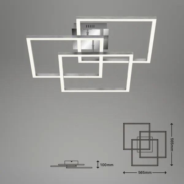 Lustră LED dimabilă aplicată FRAME LED/40W/230V Wi-Fi Tuya Brilo + telecomandă