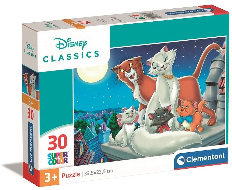 Disney Classics Puzzle Aristocat 30 de piese de Clementoni