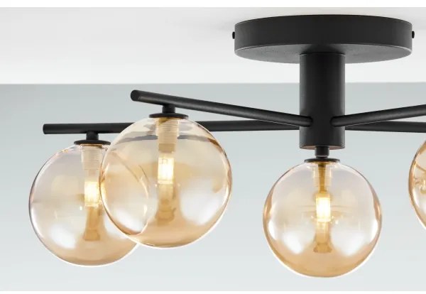 Lustră aplicată Jupiter 2047 PRATO 5xG9/10W/230V negru/bej