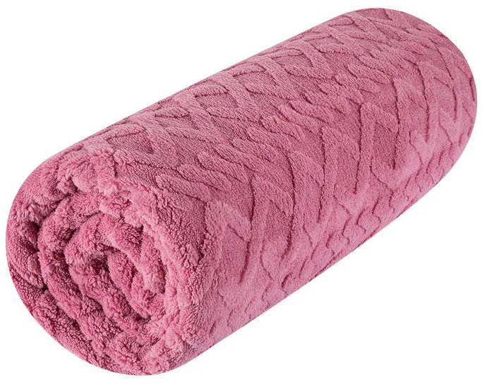Cearşaf elastic cu blăniţă INVERNO, culoare mure 90 x 200 cm