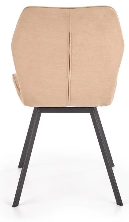 Scaun de bucaterie Debora, bej/negru