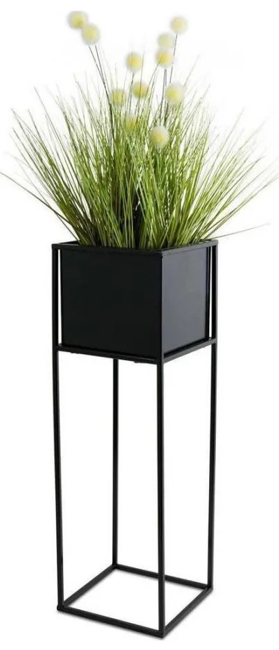 Suport pentru flori 70x24 cm, negru