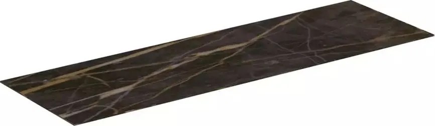Blat ceramic pentru lavoar Ideal Standard Atelier Conca 160 cm finisaj negru marmura