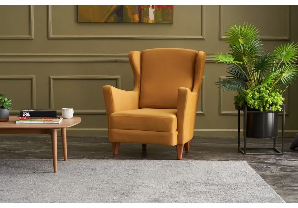 Fotoliu wing galben Lola Brejer – Artie