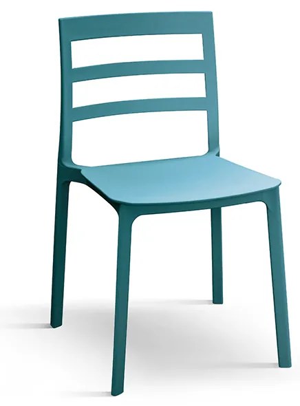 Set 4 scaune RIGATO -POLIPROPILENA- HORECA - VERDE FISTIC