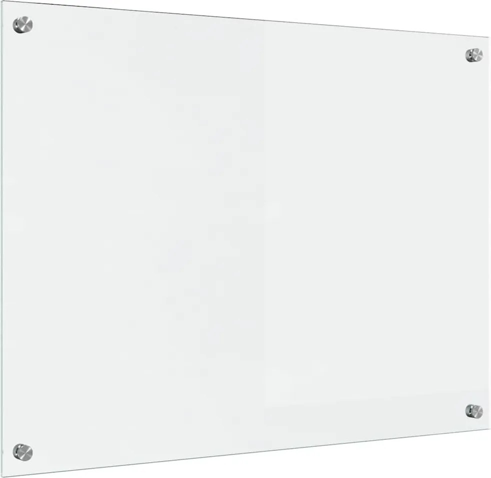 vidaXL Panou de bucătărie Transparent 80 x 60 cm sticlă securizată