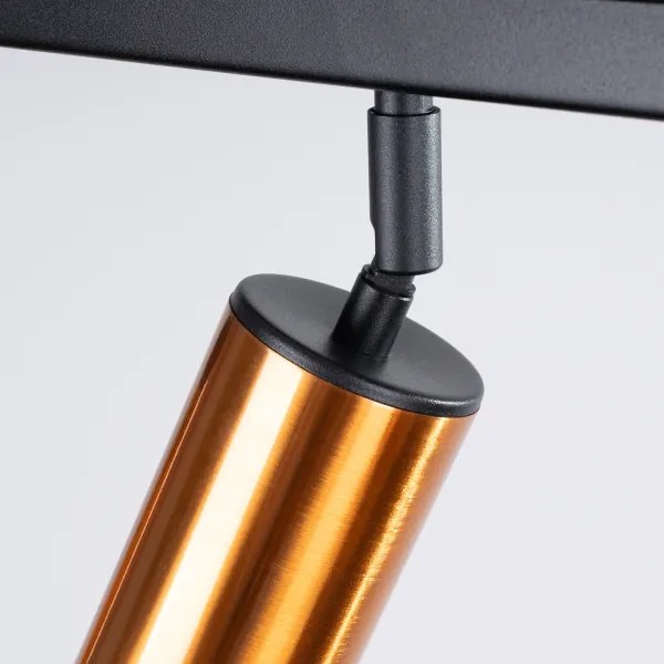 Spot Sollux SL.1380 WINX 6xGU10/10W/230V negru/cupru