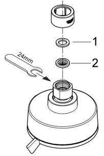 GROHE 27591001 - Cap de duș TEMPESTA COSMOPOLITAN 100, 100 mm, crom lucios