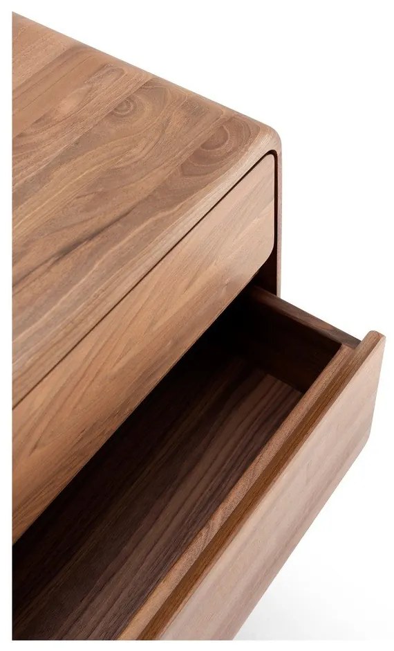 Comodă maro din lemn de nuc 90x90x45 cm Fawn – Gazzda