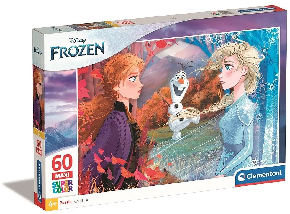 Disney Regatul de gheață Contrasts Puzzle maxi Clementoni de 60 de piese