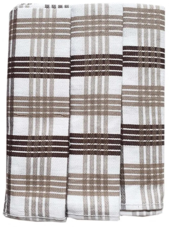 Prosop de bucătărie în carouri Egypt – Set 3 bucăți