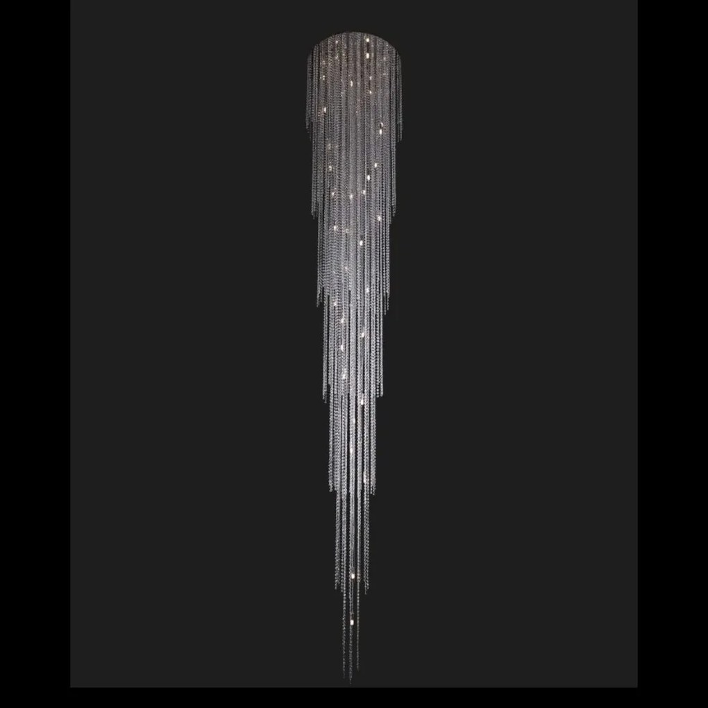 Lustra moderna casa scarii, cristal Bohemia L17 702/35/6, F long 420, tube
