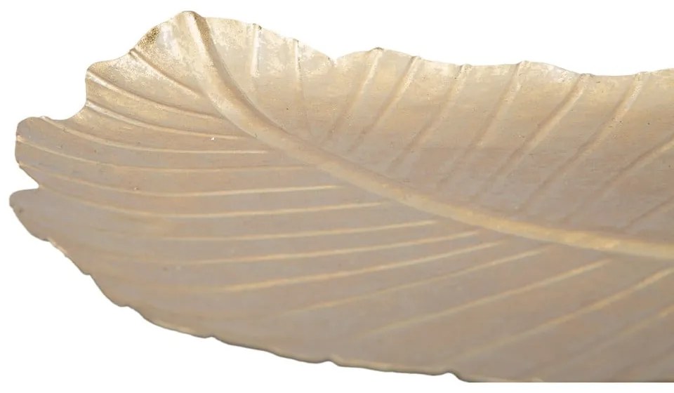 Decorațiune Mauro Ferretti Leaf, 35,5 x 23 cm, auriu