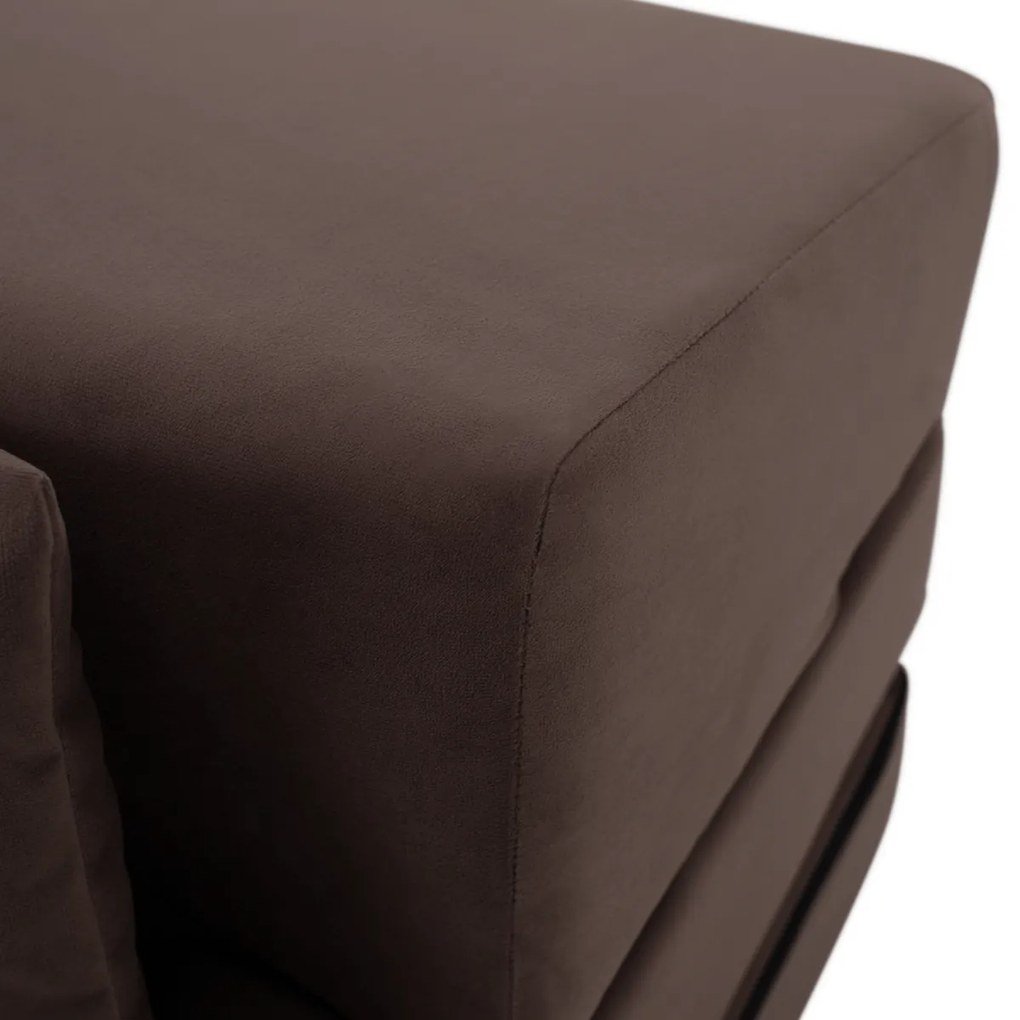 Scaun pliant/saltea PELOS, maro