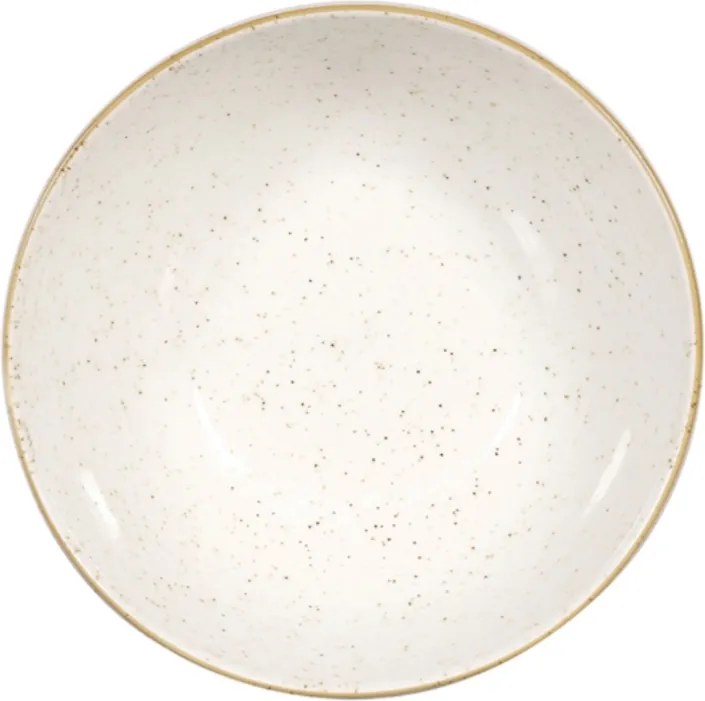 Bol Mineral Ceramica Premium Termorezistent Alb+Picatele (18cm, 1000ml)