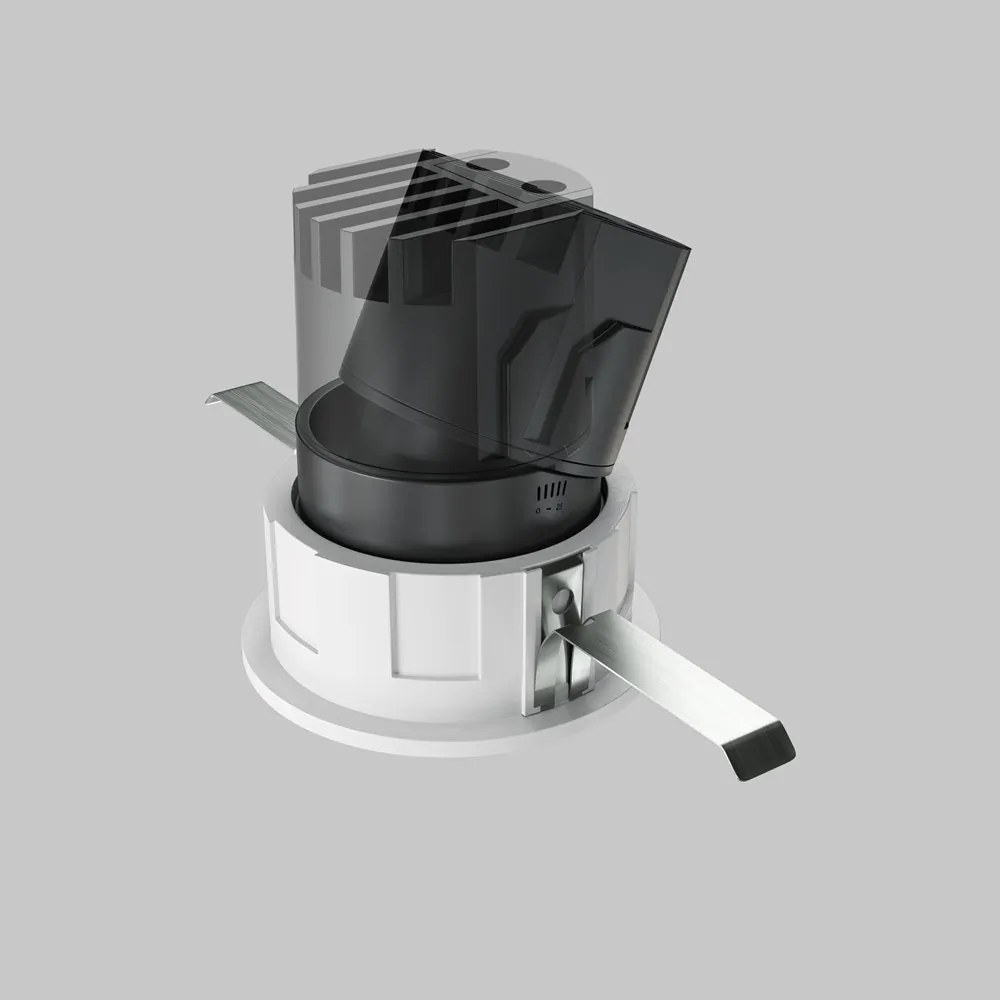 Spot LED incastrabil design tehnic Wise alb