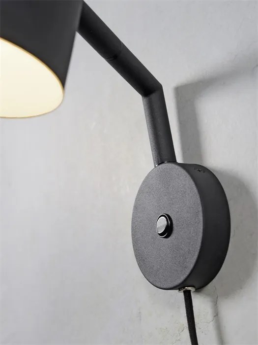 Aplica de perete design nordic Marseille black
