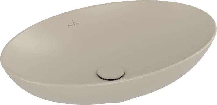 Villeroy &amp; Boch Loop &amp; Friends lavoar 62x42 cm oval de blat maro/bej 4A4800AM